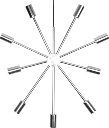 Pix Jullampa Stjärna 50 cm – Hänglampa i Metall - Krom - Belysning - Julbelysning - Adventsstjärna
