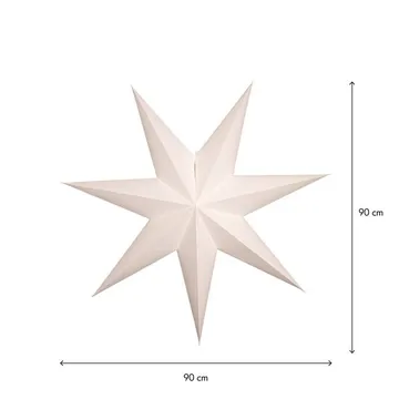 Plain Pappersstjärna 90 cm - Vit - Belysning - Julbelysning - Jullampor