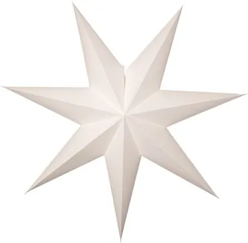 Plain Pappersstjärna 90 cm - Vit - Belysning - Julbelysning - Jullampor