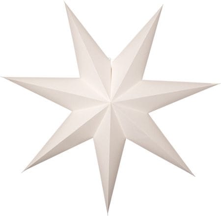 Plain Pappersstjärna 90 cm - Vit - Belysning - Julbelysning - Jullampor