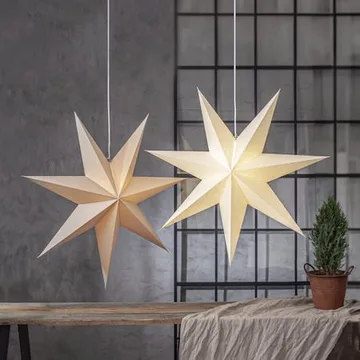 Plain Pappersstjärna 90 cm - beige - Belysning - Julbelysning - Jullampor