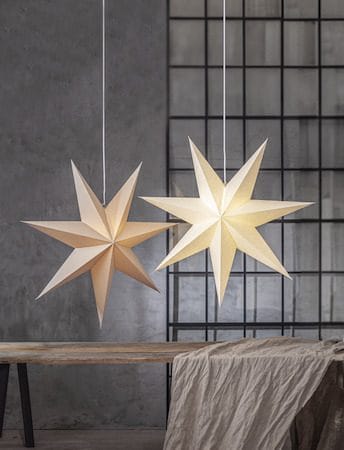 Plain Pappersstjärna 90 cm - beige - Belysning - Julbelysning - Jullampor