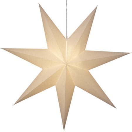 Plain Pappersstjärna 90 cm - Vit - Belysning - Julbelysning - Jullampor