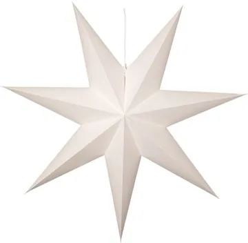 Plain Pappersstjärna 90 cm - Vit - Belysning - Julbelysning - Jullampor