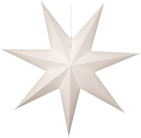 Plain Pappersstjärna 90 cm - Vit - Belysning - Julbelysning - Jullampor