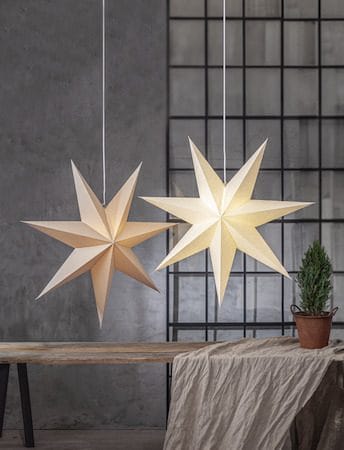 Plain Pappersstjärna 90 cm - beige - Belysning - Julbelysning - Jullampor