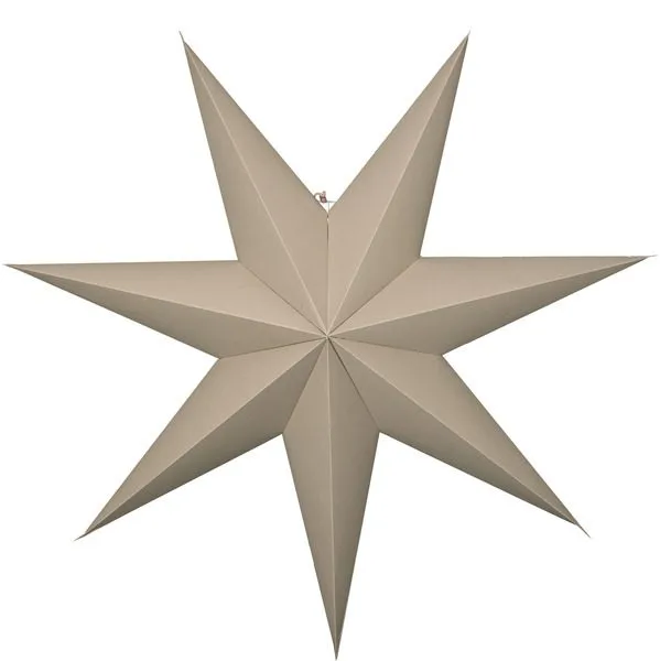 Plain Pappersstjärna 90 cm - beige - Belysning - Julbelysning - Jullampor