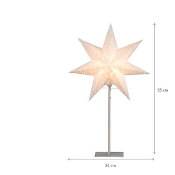 Sensy Stjärna på Fot 55 cm E14 - Vit - Belysning - Julbelysning - Adventsstjärna