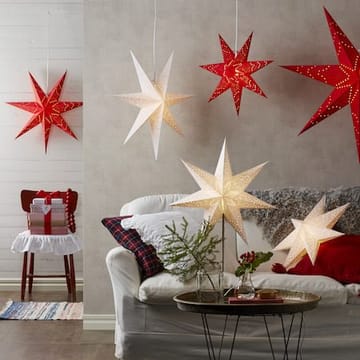 Sensy Pappersstjärna 70 cm med Sladdställ E14 - Vit - Belysning - Julbelysning - Adventsstjärna