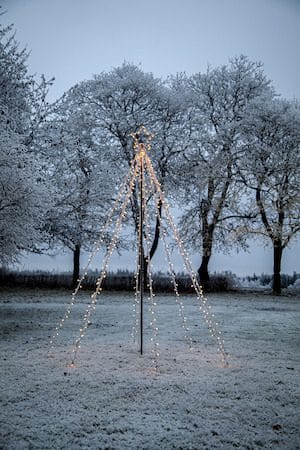 Spiky Utomhusdekoration belysning julgran 100x235 cm - svart - Belysning - Julbelysning - Julbelysning utomhus