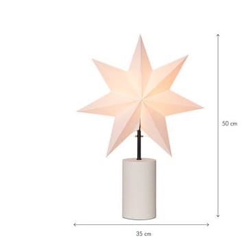 Stila Fot, skärm & stjärna 35 cm - Vit med svarta detaljer - Belysning - Julbelysning - Jullampor