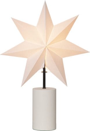 Stila Fot, skärm & stjärna 35 cm - Vit med svarta detaljer - Belysning - Julbelysning - Jullampor