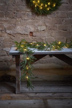 Thuja Girland 180 cm - grön - Belysning - Julbelysning - Julbelysning utomhus