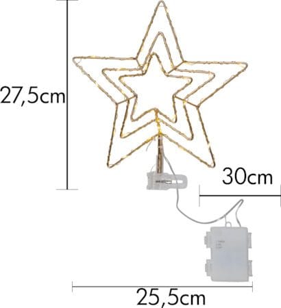 Topsy Toppstjärna 25.5 cm - mässing - Belysning - Julbelysning - Jullampor