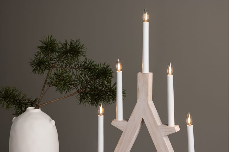 Val Thoren Adventsljusstake 60 cm - Vit - Belysning - Julbelysning - Jullampor