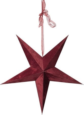 Velvet Pappersstjärna 60 cm - röd - Belysning - Julbelysning - Jullampor