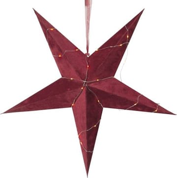 Velvet Pappersstjärna 60 cm - röd - Belysning - Julbelysning - Jullampor