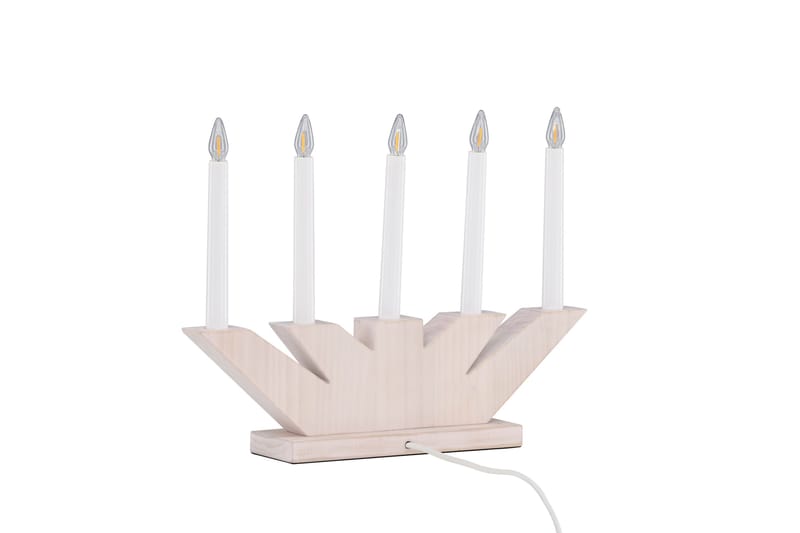 Verbier Adventsljusstake  41 cm - Vit - Belysning - Julbelysning - Jullampor