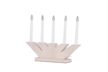 Verbier Adventsljusstake  41 cm - Vit - Belysning - Julbelysning - Jullampor