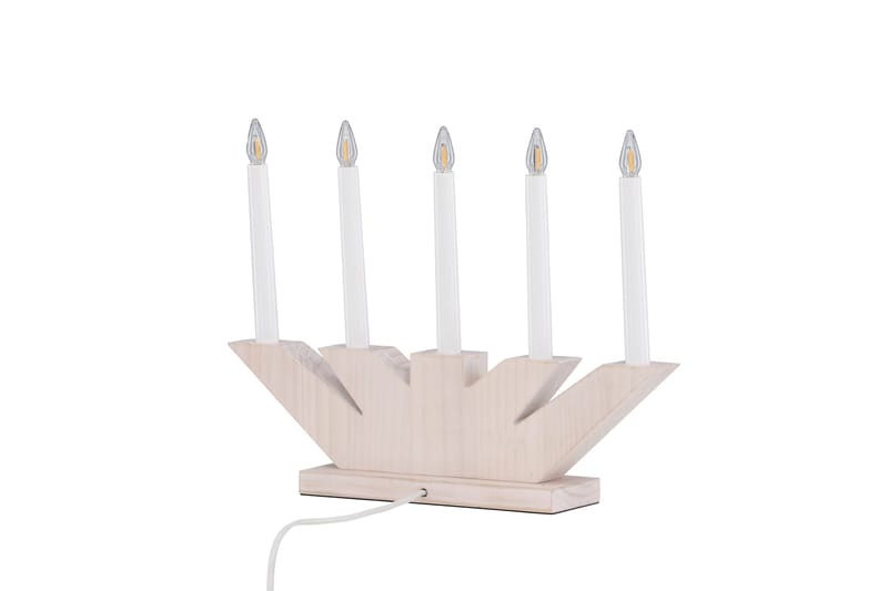 Verbier Adventsljusstake  41 cm - Vit - Belysning - Julbelysning - Jullampor