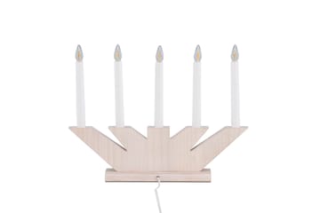 Verbier Adventsljusstake  41 cm - Vit - Belysning - Julbelysning - Jullampor