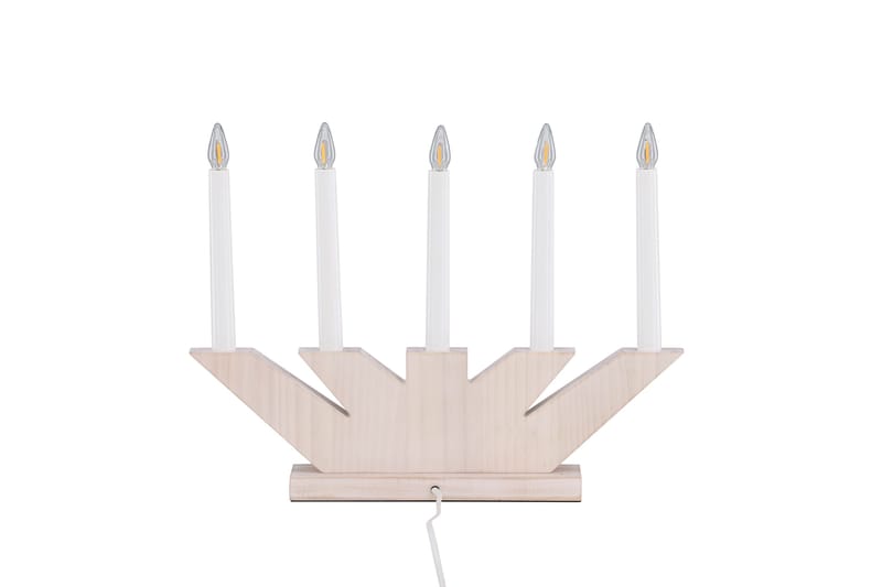 Verbier Adventsljusstake  41 cm - Vit - Belysning - Julbelysning - Jullampor