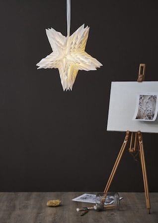 White Pappersstjärna 50 cm - vit - Belysning - Julbelysning - Jullampor