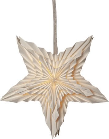 White Pappersstjärna 50 cm - vit - Belysning - Julbelysning - Jullampor