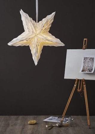 White Pappersstjärna 70 cm - vit - Belysning - Julbelysning - Jullampor