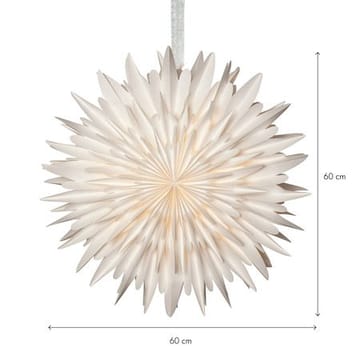 Winter Pappersstjärna 60 cm - Vit med guldprickar - Belysning - Julbelysning - Jullampor