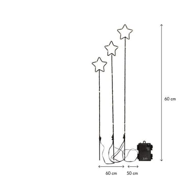 Wizard Utomhusdekoration belysning 60 cm - svart - Belysning - Julbelysning - Julbelysning utomhus