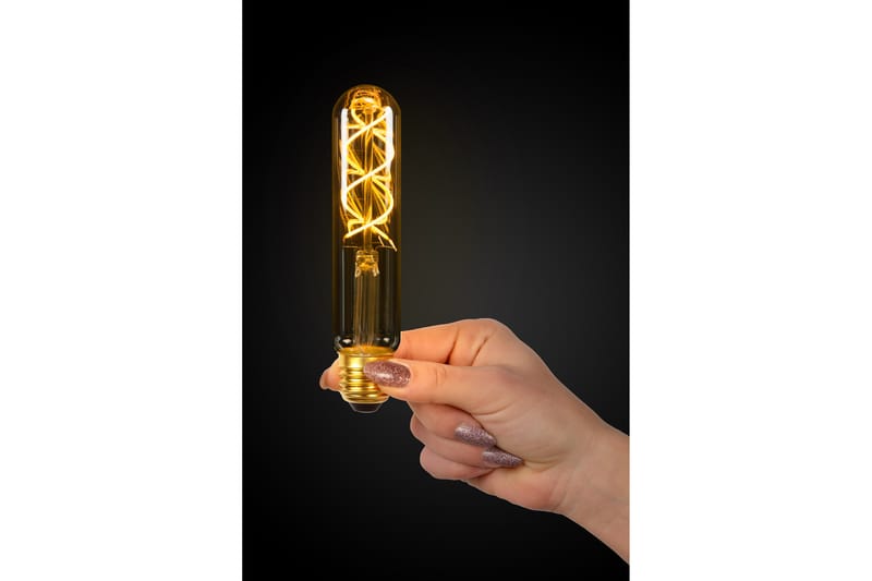 LED-Lampa 4x15 cm Cylinder Amber - Lucide - Glödlampor - LED belysning