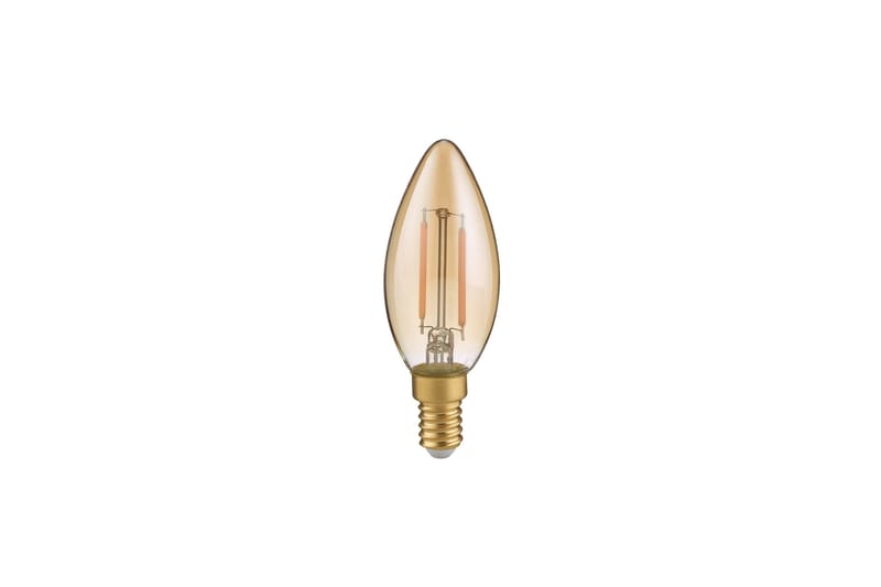 Filament Lampa Ljusformad 2W 250Lm 2700K LED E14 Brun, Brun