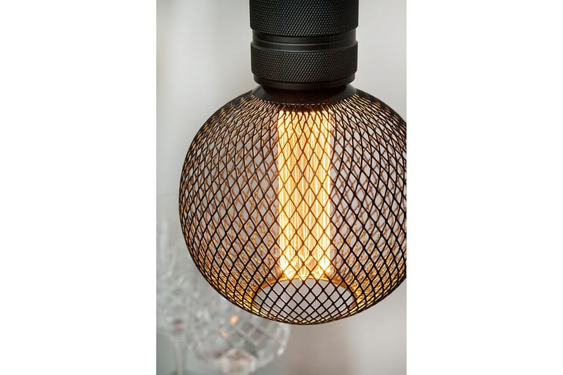 COLORS Gitter pære CCT 2,5W Ø 12.5cm sort - Glödlampor - Koltrådslampa & glödtrådslampa