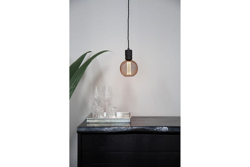 COLORS Gitter pære CCT 2,5W Ø 12.5cm sort - Glödlampor - Koltrådslampa & glödtrådslampa