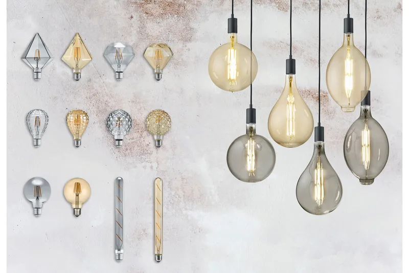 LK LED E27 deco filament 902 4W 320lm 2700K brun - Vit - Belysning - Glödlampor & ljuskällor - LED belysning - LED lampa - Koltrådslampa & glödtrådslampa