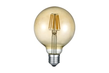 LK LED E27 filament globe 6W 420lm 2700K brun - Vit - Belysning - Glödlampor & ljuskällor - LED belysning - LED lampa - Koltrådslampa & glödtrådslampa