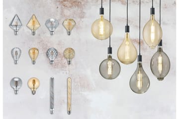 LK LED E27 filament globe 6W 420lm 2700K brun - Vit - Belysning - Glödlampor & ljuskällor - LED belysning - LED lampa - Koltrådslampa & glödtrådslampa