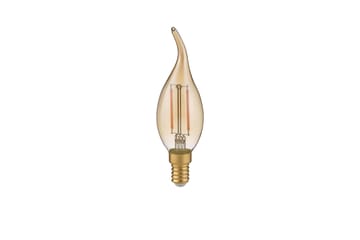 LK LED E14 filament kron/böjd top 4W 400lm 2700K brun 3-steg - Brun - Belysning - Glödlampor & ljuskällor - LED belysning - LED lampa - Kronljuslampa