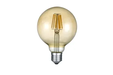LK LED E27 filament big globe 8W 810lm 2700K brun 3-steg - Brun - Belysning - Glödlampor & ljuskällor - LED belysning - LED lampa - Koltrådslampa & glödtrådslampa