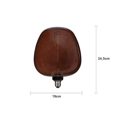 LED-lampa E27 Decoled Apple 25 cm - Konjak - Belysning - Glödlampor & ljuskällor - Glödlampor