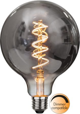 LED-lampa E27 G125 Decoled Spiral 2100K 40 lm Dimbar - Rökgrå - Belysning - Glödlampor & ljuskällor - Glödlampor