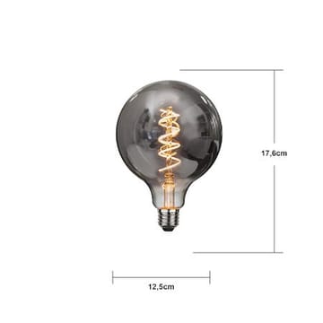 LED-lampa E27 G125 Decoled Spiral 2100K 40 lm Dimbar - Rökgrå - Belysning - Glödlampor & ljuskällor - Glödlampor