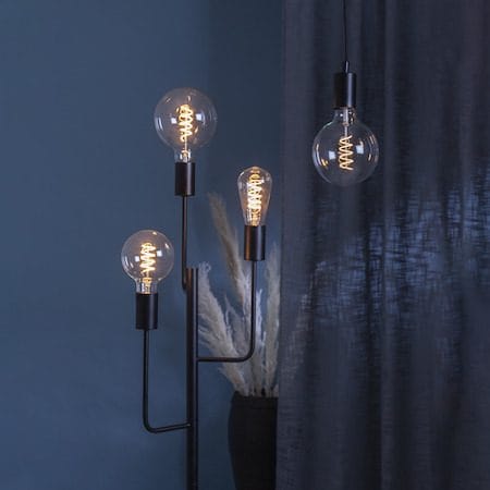 LED-lampa E27 G125 DecoSpiral 2100K 270 lm 3-stegsdimring med minne - Transparent - Belysning - Glödlampor & ljuskällor - Glödlampor