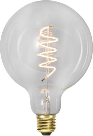 LED-lampa E27 G125 DecoSpiral 2100K 270 lm 3-stegsdimring med minne - Transparent - Belysning - Glödlampor & ljuskällor - Glödlampor