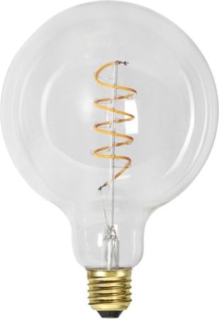 LED-lampa E27 G125 DecoSpiral 2100K 270 lm 3-stegsdimring med minne - Transparent - Belysning - Glödlampor & ljuskällor - Glödlampor