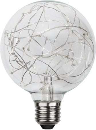 LED-lampa E27 G95 Decoled Dew Drop 25 LED - Transparent / Silver - Belysning - Glödlampor & ljuskällor - Glödlampor