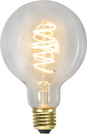 LED-lampa E27 G95 DecoSpiral 2100K 270 lm 3-stegsdimring med minne - Transparent - Belysning - Glödlampor & ljuskällor - Glödlampor
