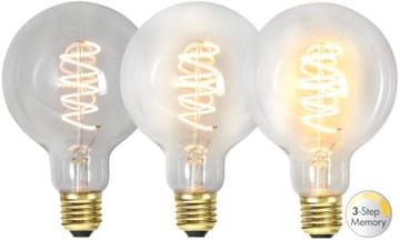 LED-lampa E27 G95 DecoSpiral 2100K 270 lm 3-stegsdimring med minne - Transparent - Belysning - Glödlampor & ljuskällor - Glödlampor