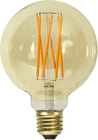 LED-lampa E27 G95 Vintage Gold 1800K 240lm Dimbar, Bärnsten